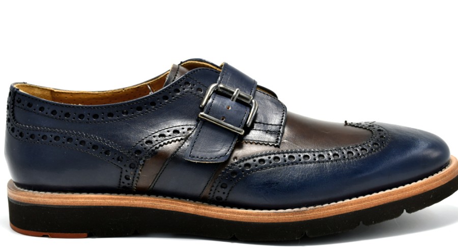 Brogues | PACO MILAN Monk With Toggle On The Side