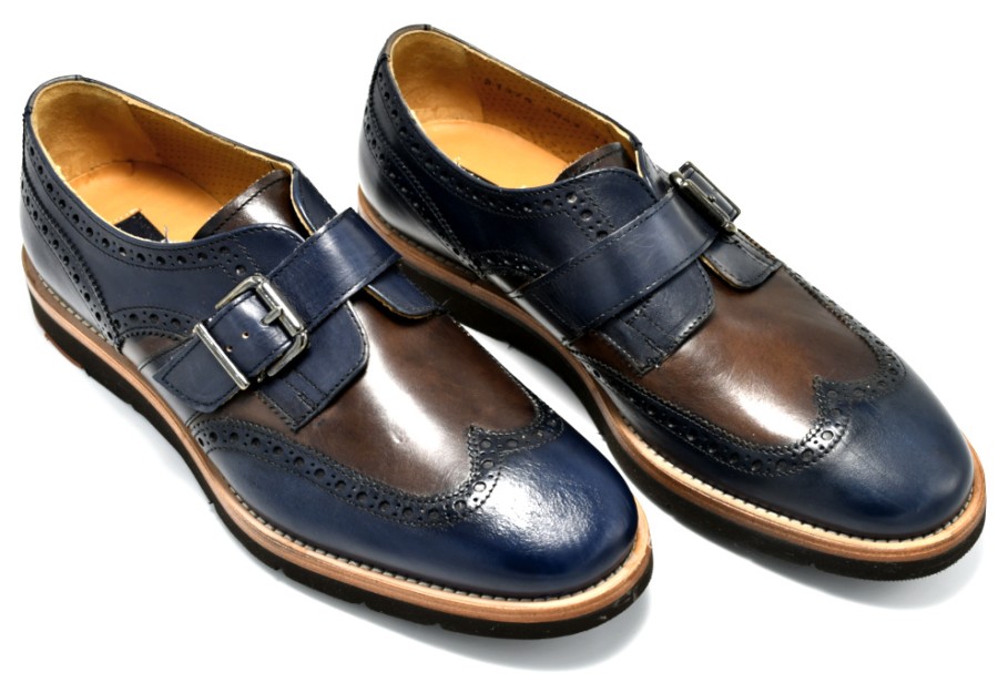 Brogues | PACO MILAN Monk With Toggle On The Side