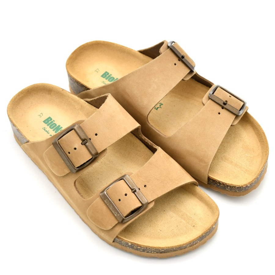 Slippers | BIONATURA Women'S Slippers In Nabuk Leather