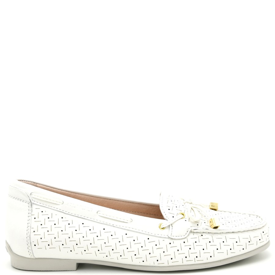 Moccasins | STONEFLY Moccasins Women'S Capri Iii White Perforated