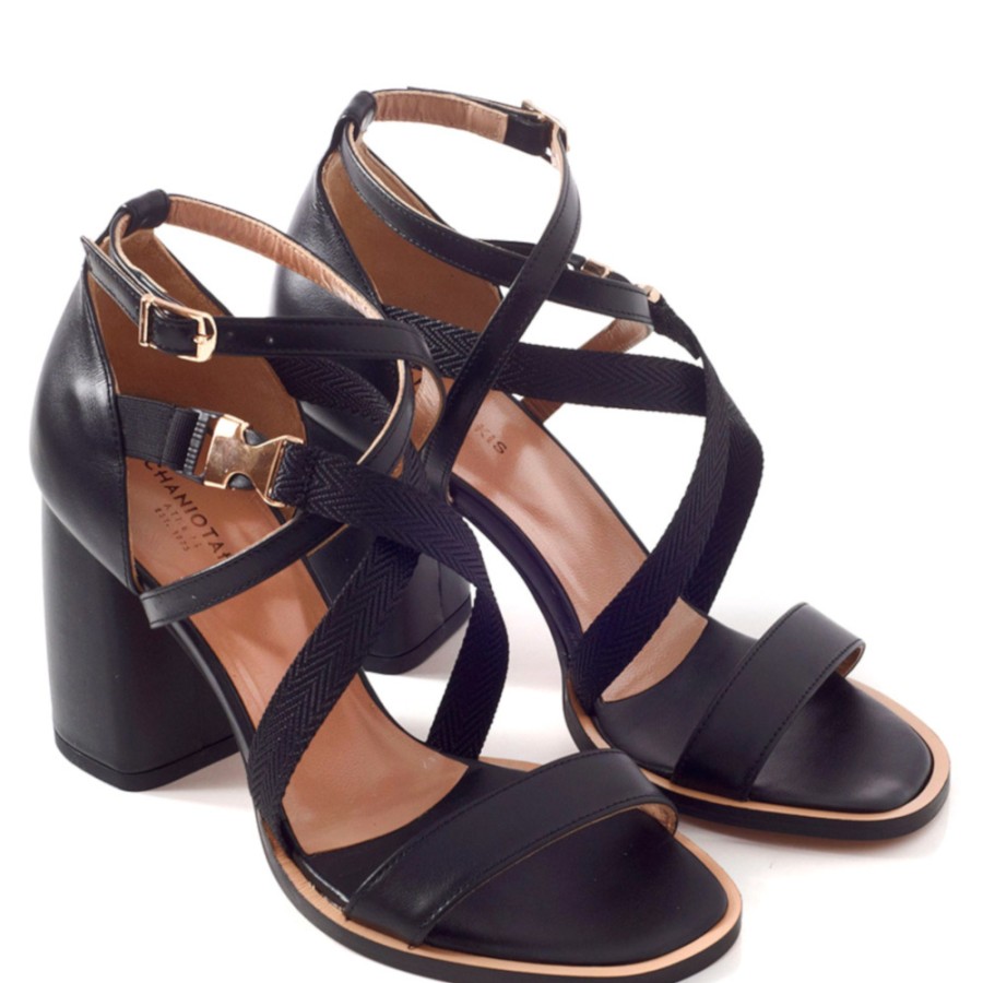 Sandals With Thick Heel | CHANIOTAKIS Sandals